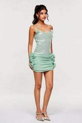 Blaze Payetli Rüs Mini Elbise